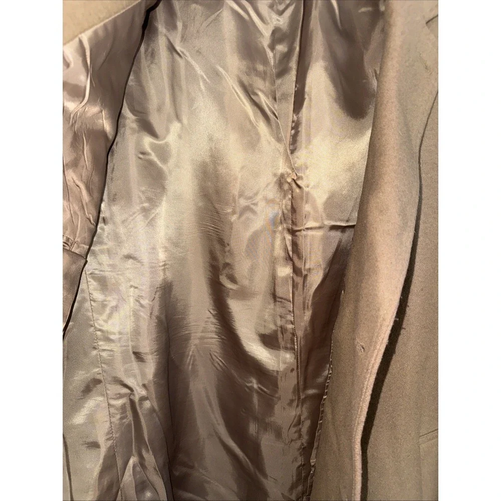 Ralph Lauren Mens Overcoat  Camel fully lined 3 button Italian Wool Fabric. 5513